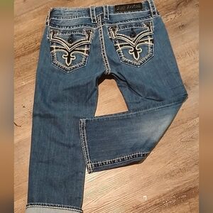 ROCK REVIVAL Celine Capri Womens Jeans 28 Waist